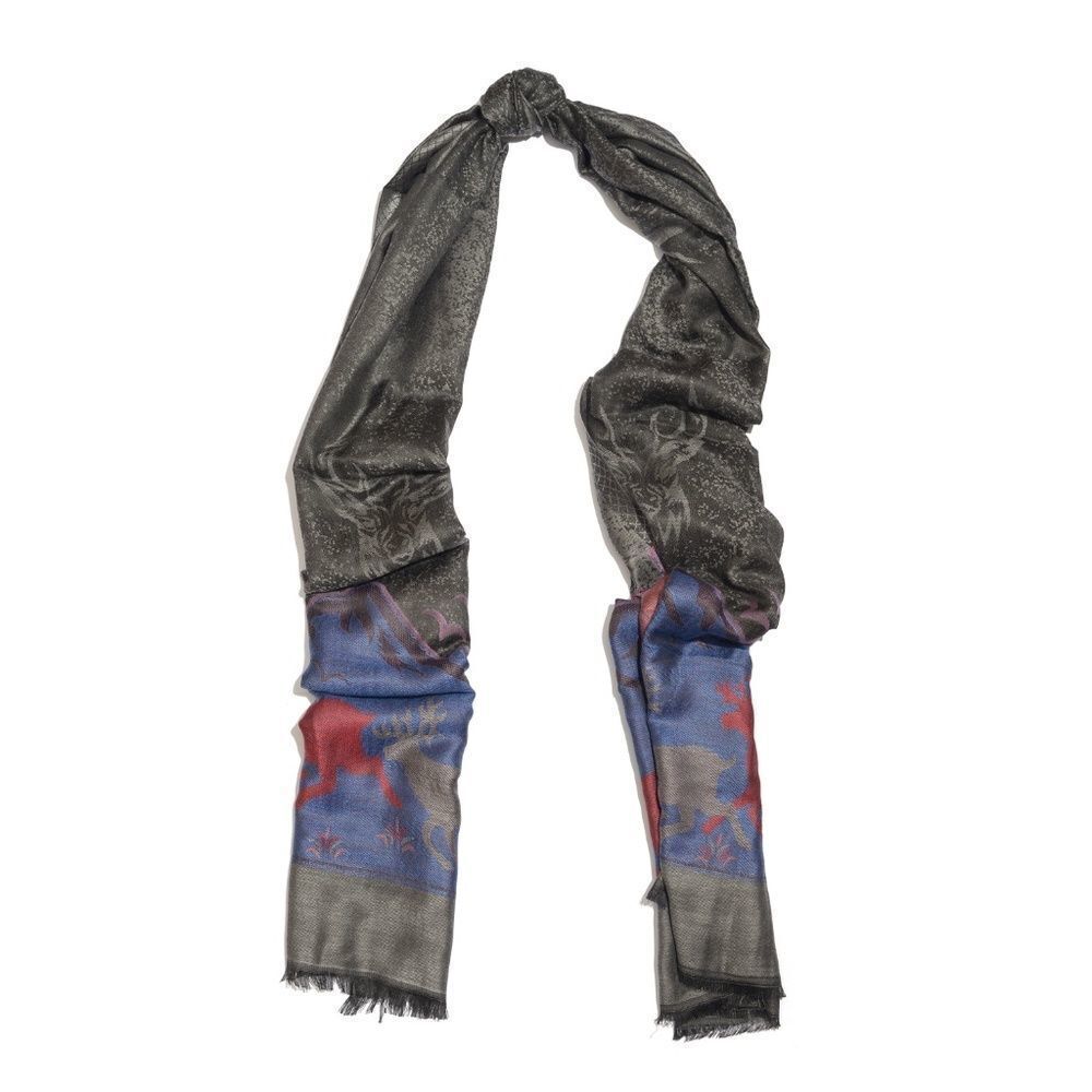 Scarf Reversible Multi Color 100% Modal - Picture 3 of 4